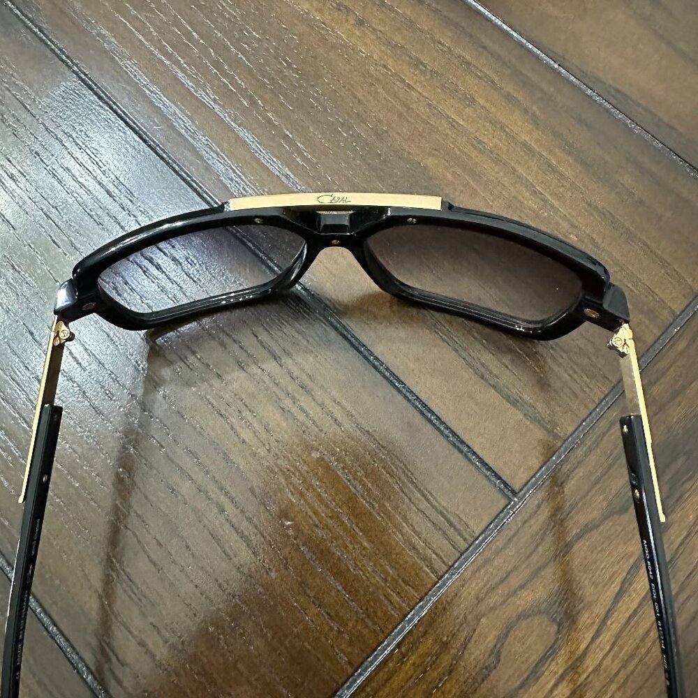 NEW Cazal Sunglasses 8042 Black Gold Gardient Lenses - Picture 7 of 8